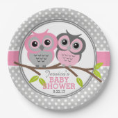 Schattig Baby shower Papieren Bordje (Voorkant)