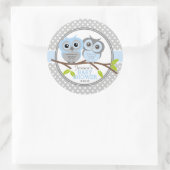Schattig Baby shower Ronde Sticker (Tas)