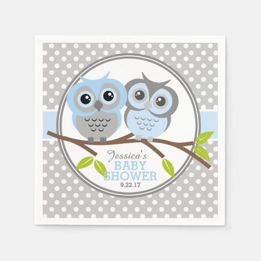 Schattig Baby shower Servetten (Voorkant)