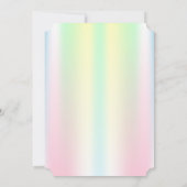 Schattig Baby shower van de Iridescent van de Zwan Kaart (Achterkant)