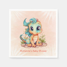 Schattig Baby shower van Little Dragon Fairytale B Servet