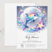 Schattig Baby shower van pasteldolfijnen Kaart (Voorkant / Achterkant)
