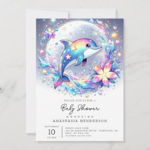 Schattig Baby shower van pasteldolfijnen Kaart