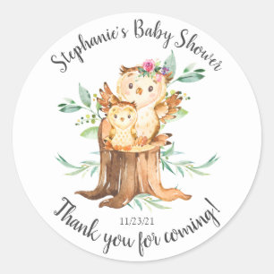 Schattig Baby shower voor moeder en Baby Ronde Sticker