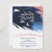 Schattig Baby shower voor sterren en wolken Kaart (Voorkant)