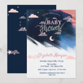 Schattig Baby shower voor sterren en wolken Kaart (Voorkant / Achterkant)
