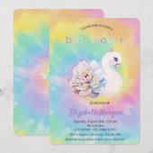 Schattig Baby shower Zwanenbloem Kaart (Voorkant / Achterkant)