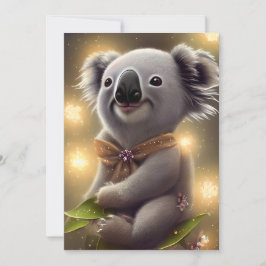 Schattig Baby Smiling Koala Beer Feestdagenkaart