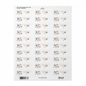 Schattig baby spookje etiket (Full Sheet)