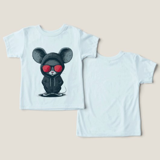 Schattig Baby T-shirt (Ontwerp Voorkant & Achterkant)