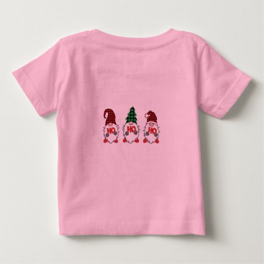Schattig Baby T-shirt voor de feestvreugde!" (Achterkant)