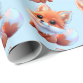 Schattig baby vosspatroon cadeaupapier (Rol Hoek)