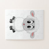 Schattig babyboerderijlam legpuzzel (Horizontaal)