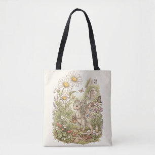 Schattig Babydraakje Tuiniert in Sprookjesachtig L Tote Bag