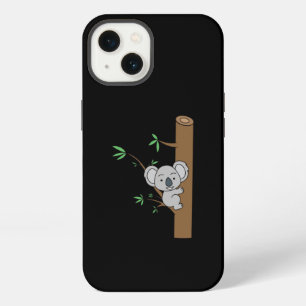 Schattig babykoala klimt in een eucalyptusboom iPhone 13 hoesje