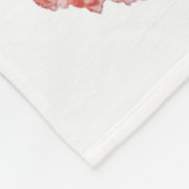 Schattig babymeisje stippel sherpa fleece deken (Hoek)