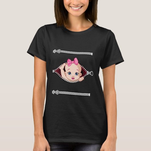 Schattig babymeisje t-shirt (Voorkant)
