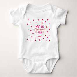 Schattig Baby's eerste Valentijnsdag Shirt