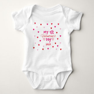 Schattig Baby's eerste Valentijnsdag Shirt