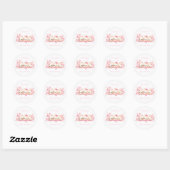 Schattig Babyshower Meisje Dumpling Ronde Sticker (Vel)
