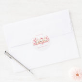 Schattig Babyshower Meisje Dumpling Ronde Sticker (Envelop)