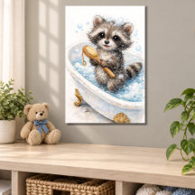 Schattig babywasbeer in bubbelbad