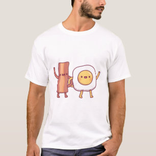 Schattig bacon en ei beste vrienden t-shirt