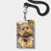Schattig Badge (Achterkant met lanyard)