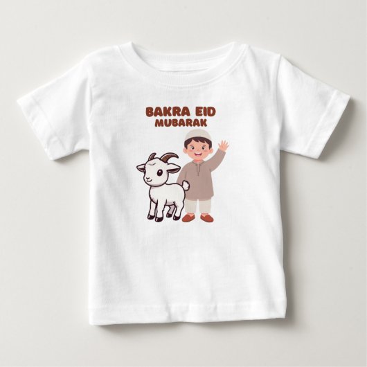 Schattig Bakra Eid Mubarak - Kinderen Eid-vieringe (Voorkant)