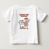 Schattig Bakra Eid Mubarak - Kinderen Eid-vieringe (Achterkant)