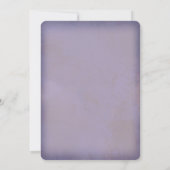 Schattig Ballerina Bunny 1st Birthday Paars Kaart (Achterkant)