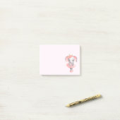 Schattig Ballerina Olifant En Pointe Post-it® Notes (Op bureau)