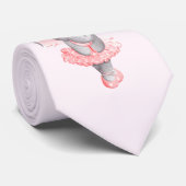 Schattig Ballerina Olifant En Pointe Stropdas (Opgerold)