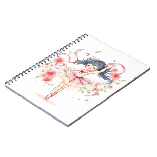 Schattig balletmeisje notitieboek