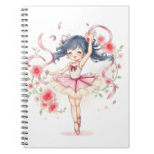 Schattig balletmeisje notitieboek (Voorkant)