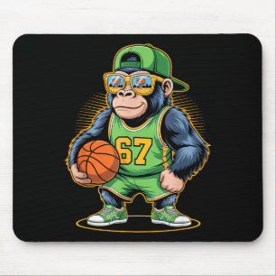 Schattig basketbal zes zeven meme 6 muismat