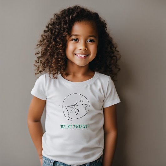Schattig 'Be My Friend' Kinderen T-shirt - Schatti
