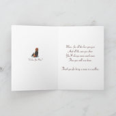 schattig beagle puppy hond knuffelen mama kaart (Binnen)