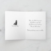 schattig beagle puppy knuffelen mama hond kaart (Binnen)