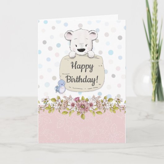Schattig BEARY Gefeliciteerd Kaart (Voorkant)