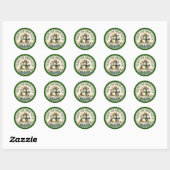 Schattig Bedankt Sneeuw Veel Ronde Sticker (Vel)