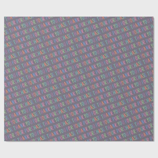 Schattig Bedankt voor uw aankoop Productverpakking Cadeaupapier (Vlak)