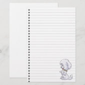 Schattig beeld van poppenkast briefpapier (Voorkant / Achterkant)