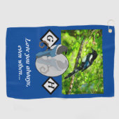 Schattig beeldschermglas met magnetisch scherm Fot Golfhanddoek (Horizontaal)