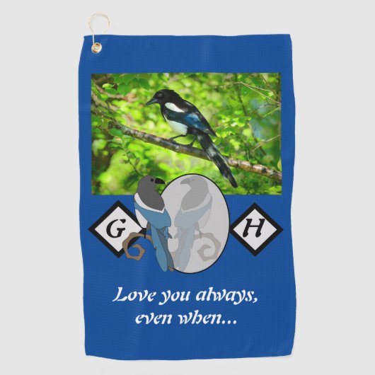 Schattig beeldschermglas met magnetisch scherm Fot Golfhanddoek (Voorkant)