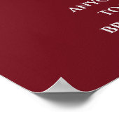 Schattig Beer afdrukken, Poster papier met toegevo (Hoek)