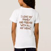 Schattig Beer Bloementuin T-Shirt (Achterkant)