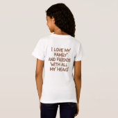 Schattig Beer Bloementuin T-Shirt (Achterkant volledig)