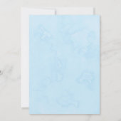 Schattig Beer Boho Rainbow Boy Baby shower Kaart (Achterkant)