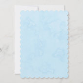 Schattig Beer Boho Rainbow Boy Baby shower Kaart (Achterkant)